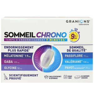 Granions - Sommeil chrono - 30 comprimés bicouches