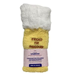 Ma Petite Bouillotte - Chausettes polaires antidérapantes froid de pingouin