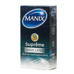 Manix - Suprême Sans latex extra lubrifié - 10 préservatifs