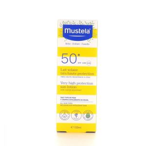 Mustela - Lait solaire très haute protection 50+ - 100ml