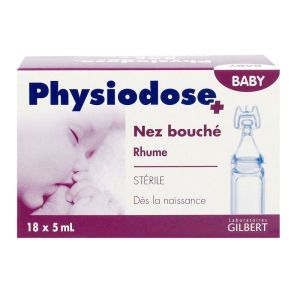 Physiodose baby - Nez bouché rhume - 18 x 5ml