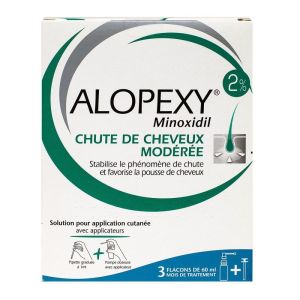 Alopexy 2% - 3 flacons de 60 ml