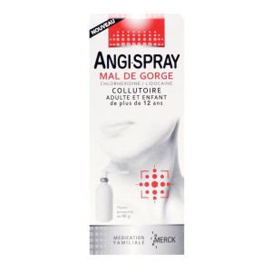 Angispray - Mal de gorge collutoire - Flacon pressurisé 40g