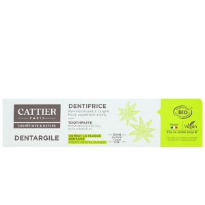 Cattier - Dentargile Dentifrice Anti Plaque Dentaire Bio - 75 ml