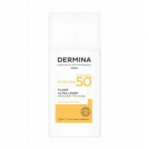 Dermina - Sunlina SPF50+ fluide ultra léger - 50ml
