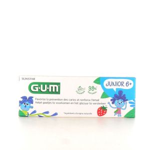 GUM - gel dentifrice junior 7 ans et + goût fraise - 50 ml