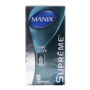 Manix - Suprême Sans latex extra lubrifié - 10 préservatifs