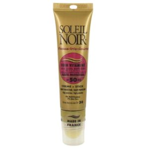 Soleil Noir - Soin Vitaminé anti-âge Crème SPF50 20ml + Stick SPF30 2 g