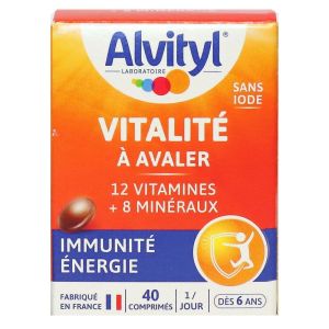 Alvityl vitalité - 40 comprimés à avaler