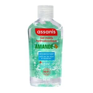 Assanis - gel antibactérien parfum amande - 80 ml