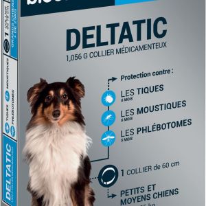 Biocanina - Deltatic Collier anti tiques Chien moyen
