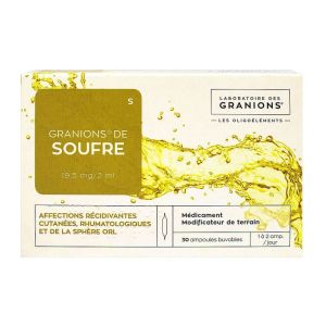 Granions - Soufre - 30 ampoules