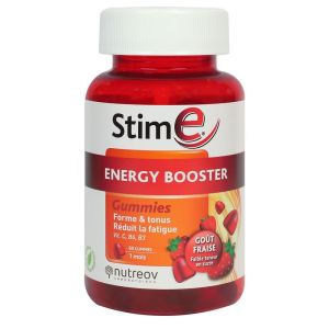 Nutreov - Stim e Energy Booster goût fraise - 60 gummies