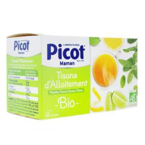 Picot - Tisane d'Allaitement Menthe Douce Saveur Citron  - 20 Sachets
