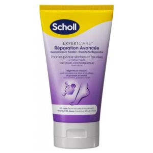 Scholl - Crème pieds réparation avancée peaux sèches et fissurées - 150ml