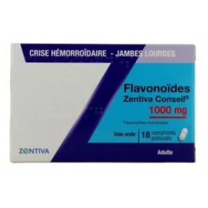 Zentiva - Flavonoïdes 1000mg - 18 comprimés