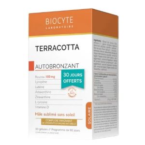 Biocyte - Terracotta autobronzant - 90 gélules programme de 3 mois