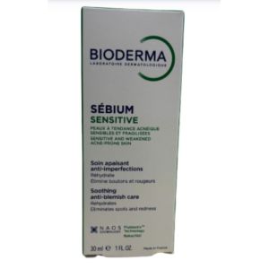 Bioderma - Sébium sensitive soin apaisant anti-imperfections - 30 ml