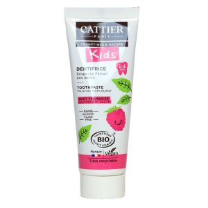 Cattier - Dentifrice kids Framboise 2-6 ans Bio - 50ml
