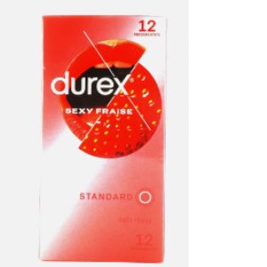 Durex - Préservatifs - Fun Sexy fraise - Bt 12