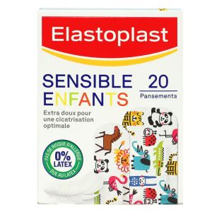 Elastoplast - Sensible enfants - 20 pansements