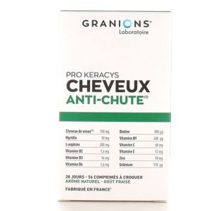 Granions - Pro kéracys cheveux anti chute - 28 jours - 56 comprimés