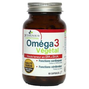 Les 3 chênes - Oméga 3 végétal - 60 capsules