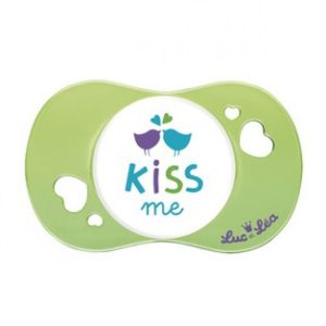 Luc & Léa - Sucette silicone physiologique Kiss me 6-18 mois