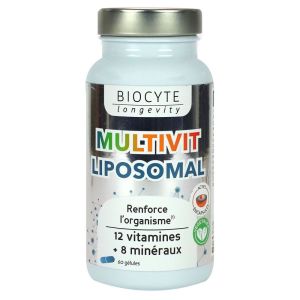 Biocyte - Multivit Liposomal 12 vitamines 8 minéraux - 60 gélules