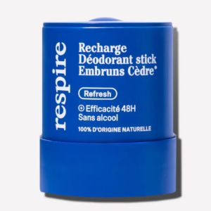 Respire - Recharge Déodorant Stick Embruns Cèdre 48 h - 50 g