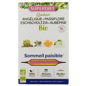 Superdiet - Quatuor Détente Bio - 20 ampoules