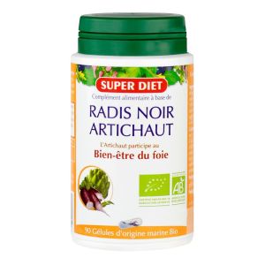 Superdiet - Radis noir artichaut bio - 90 gélules