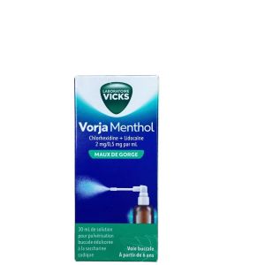 Vicks - Vorja menthol maux de gorge - 30ml