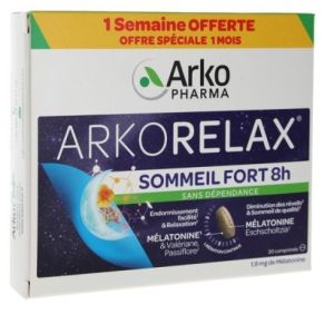 Arkopharma - Arkorelax Sommeil Fort 8H Cpr 30