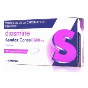 Diosmine 600mg - 30 comprimés pelliculés