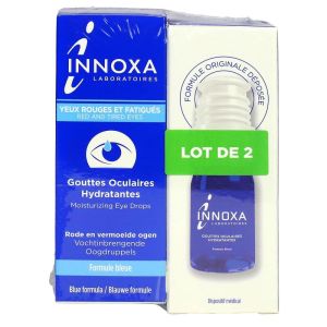 Innoxa - Gouttes oculaires hydratantes formule bleue - 2x10ml