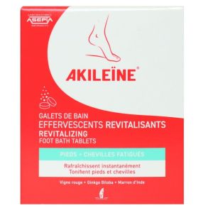 Akileine Galets de bain - Effervescents revitalisants - 120g