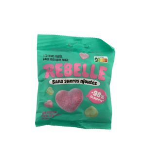 Euromedis - Bonbon Rebelle sans sucres ajoutés goût fraise et pomme - 50g
