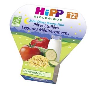 HiPP - Pâtes étoilées légumes méditerranéens - 230 g - dès 12 mois