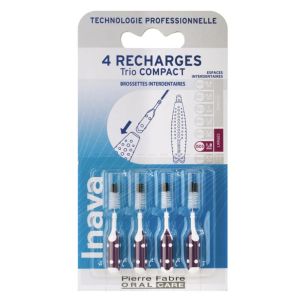 Inava - Recharges Brossettes interdentaires Larges 1.8mm - 4 recharges