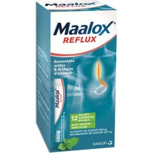 Maalox Reflux suspension buvable - 12 sachets