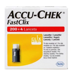 Roche - Accu-Chek FastClix Lancettes en Barillet 200+4 lancetes