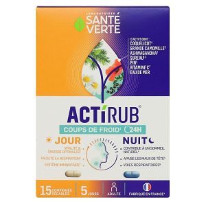 Santé Verte - Actirub coups de froid - 15 comprimés