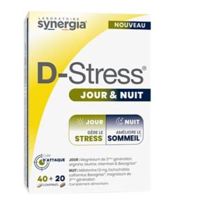 Synergia - D-Stress Jour et Nuit - 60 comprimés