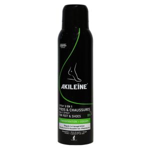 Akileïne - Spray 3 en 1 pieds & chaussures 8H - 150ml