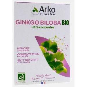 Arkopharma - Arkofluide Ginkgo Biloba - 20 ampoules