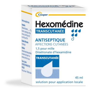 Cooper - Hexomedine Transcutanée antiseptique 1.5pour mille - 45ml