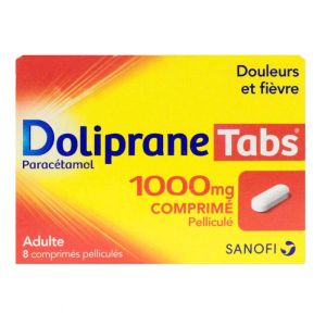 Doliprane Tabs 1000mg - 8 comprimés pelliculés