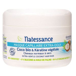 Natessance - Masque capillaire coco bio & kératine végétale - 200 ml