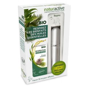 Naturactive - Coffret diffuseur olfactif et flacon pour diffusion huiles essentielles 30ml